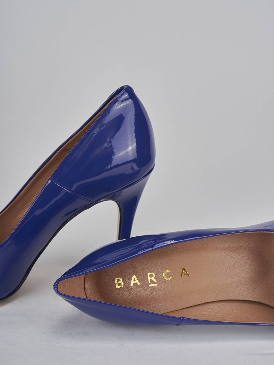 Pumps heel 9 cm blu patent