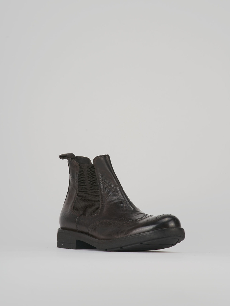 Ankle boots dark brown leather