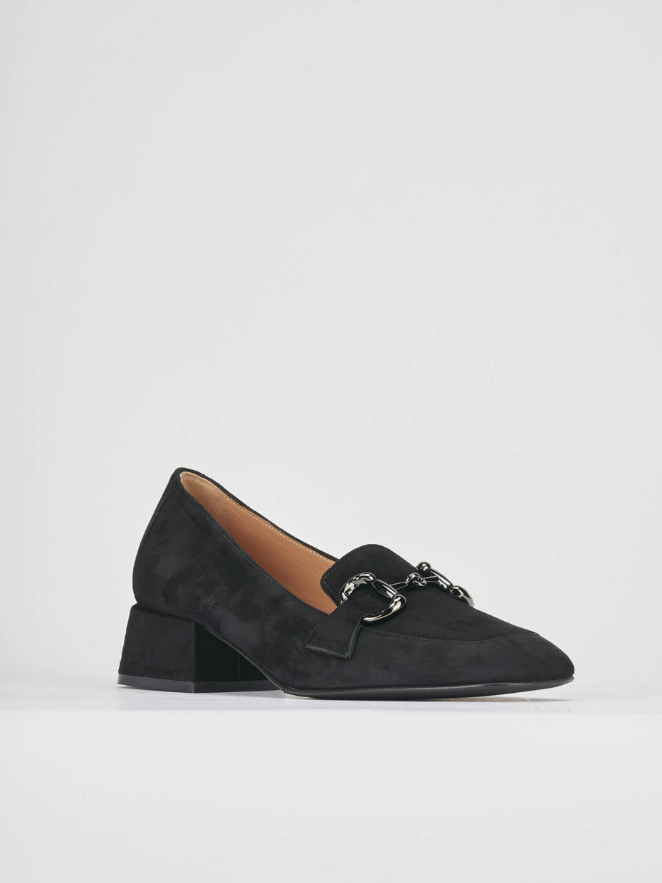 Suede heeled loafers store