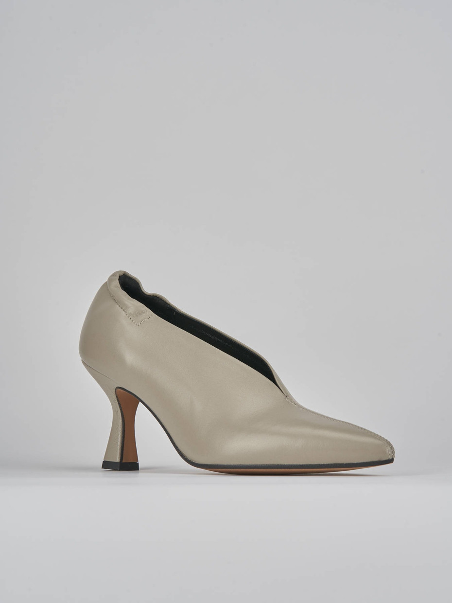 Pumps heel 7 cm grey leather