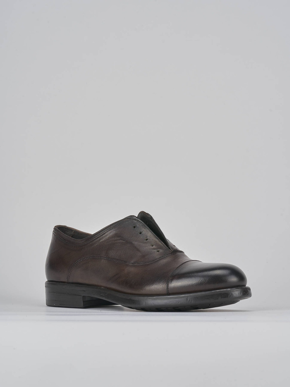 Lace-up shoes dark brown leather