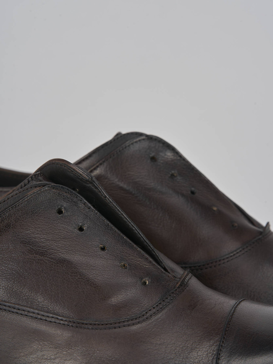 Lace-up shoes dark brown leather