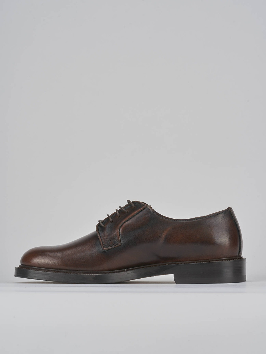 Lace-up shoes dark brown leather