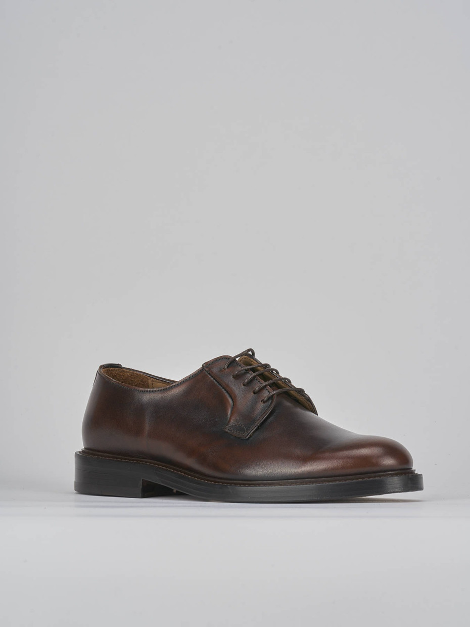 Lace-up shoes dark brown leather