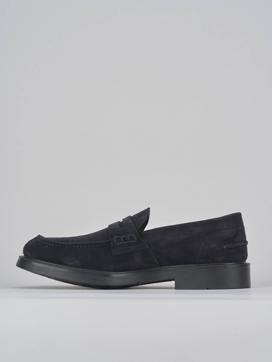 Loafers blu suede