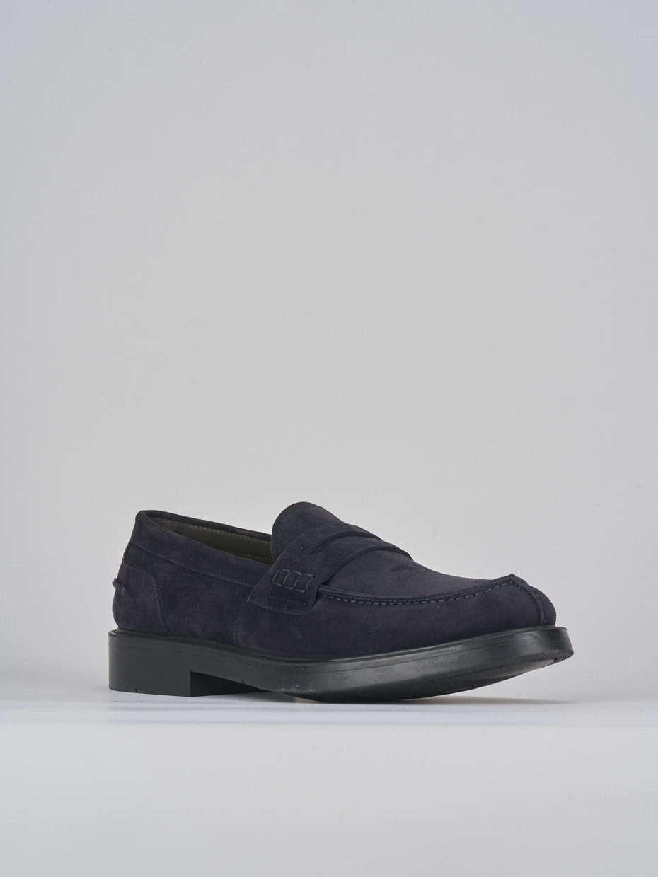 Loafers blu suede