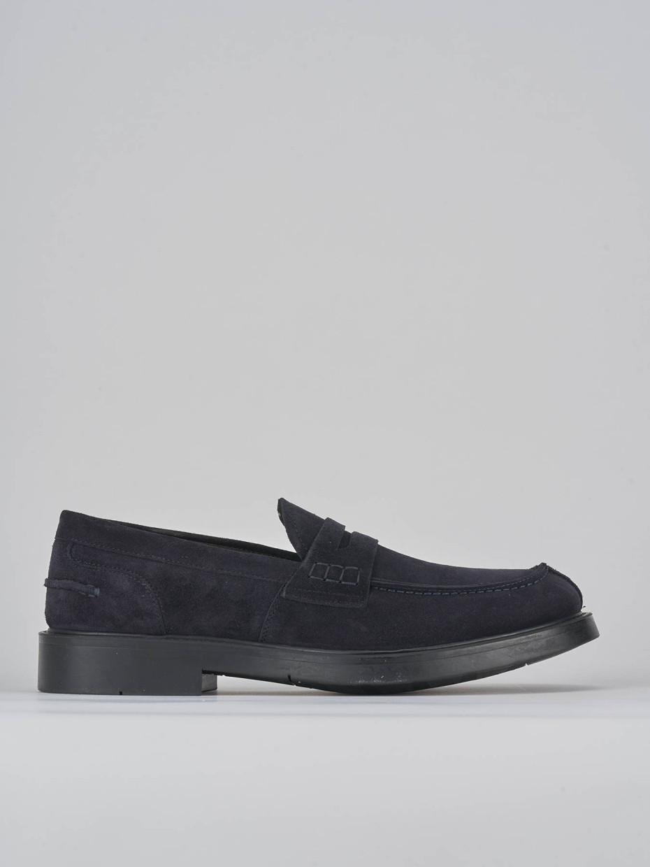 Loafers blu suede