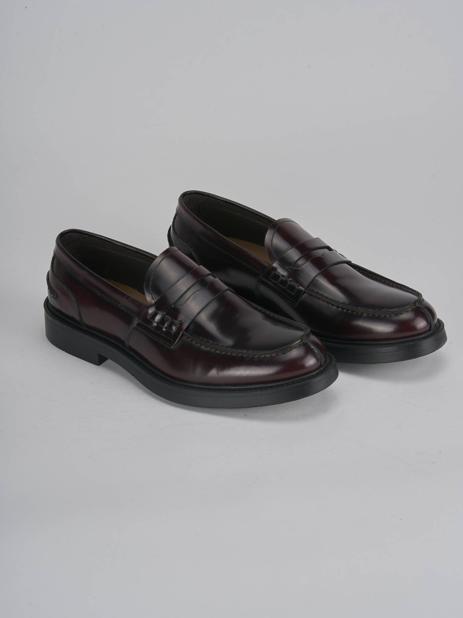 Loafers bordeaux leather