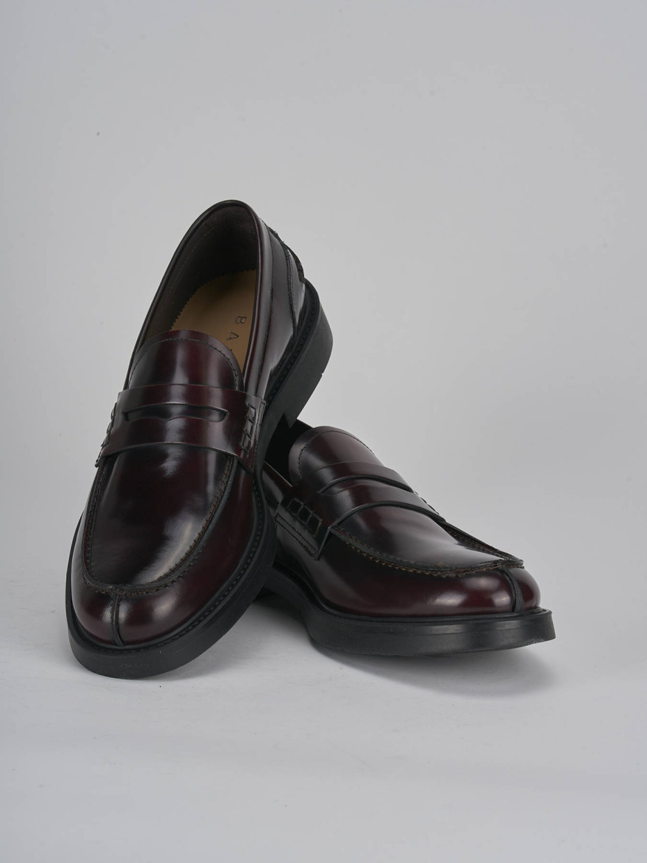 Loafers bordeaux leather