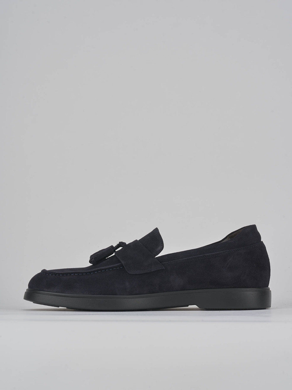 Loafers blu suede