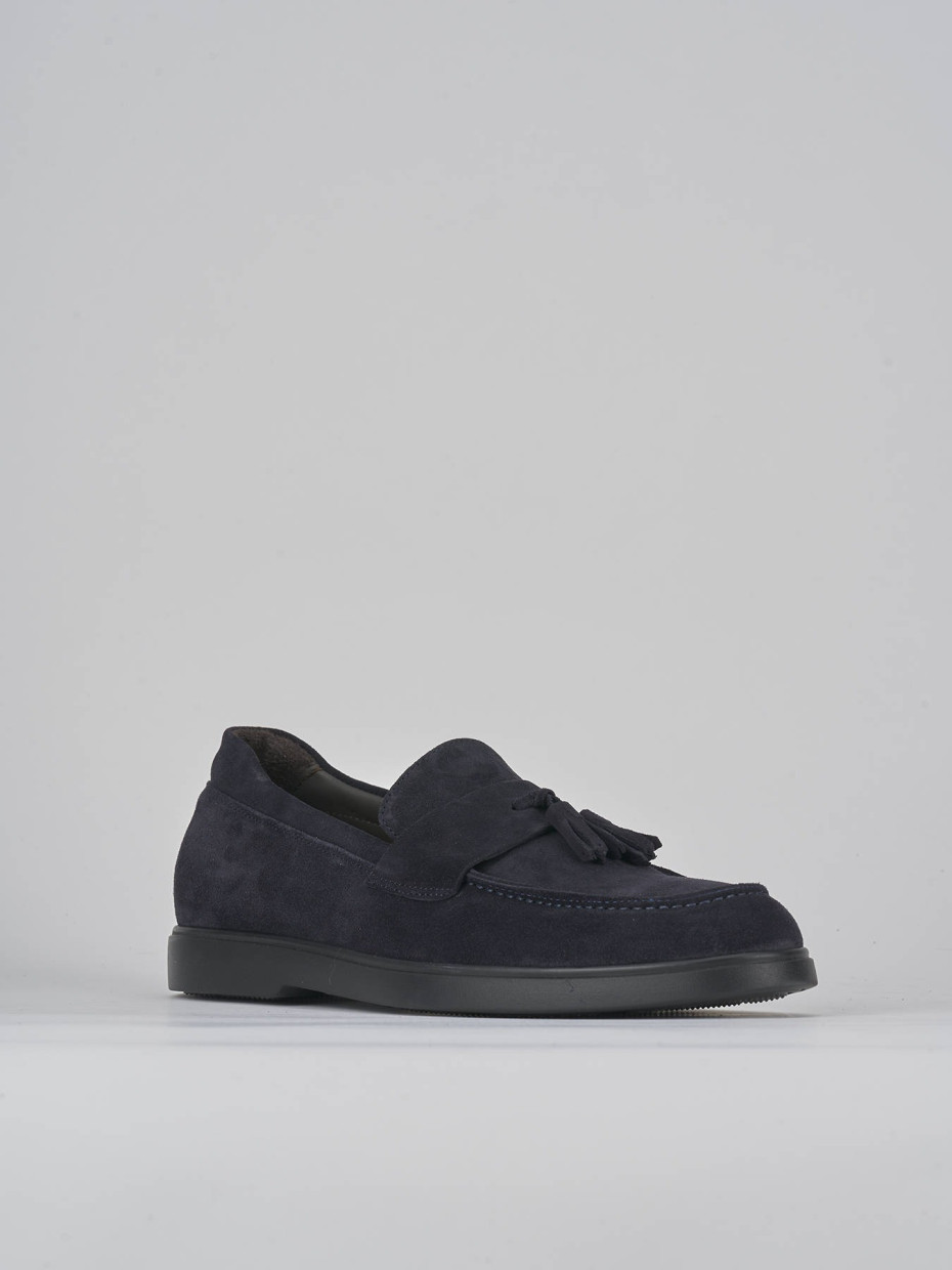 Loafers blu suede