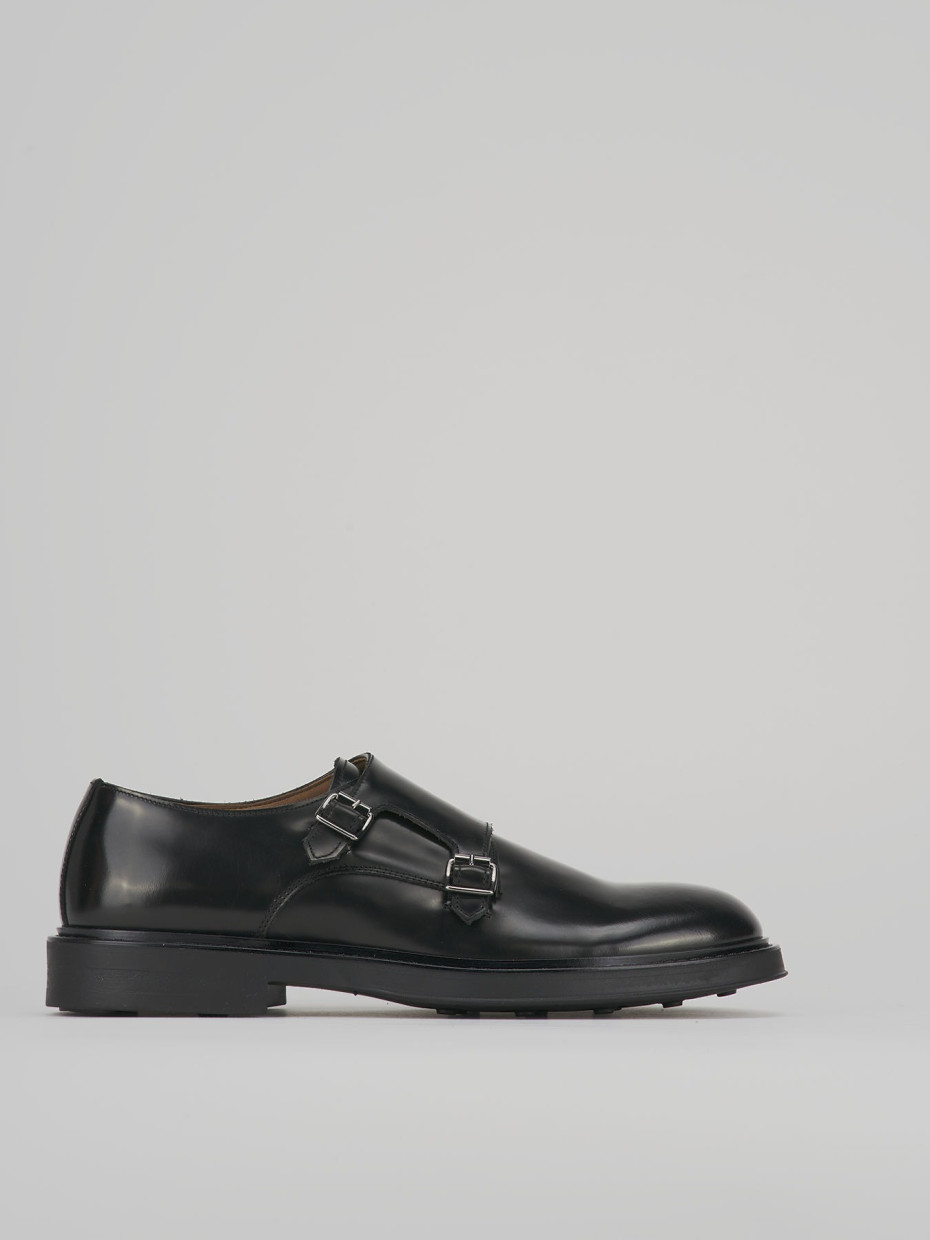 Lace-up shoes black leather