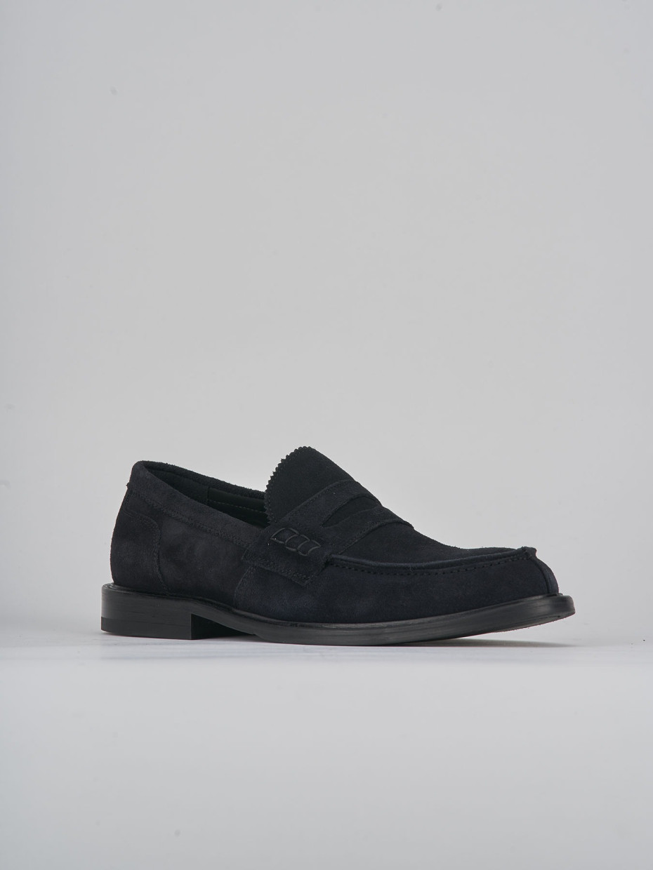 Loafers blu suede