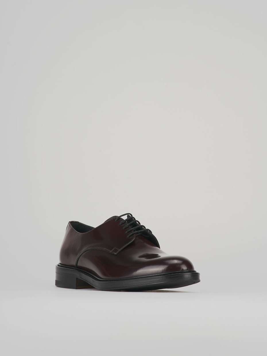 Lace-up shoes bordeaux leather