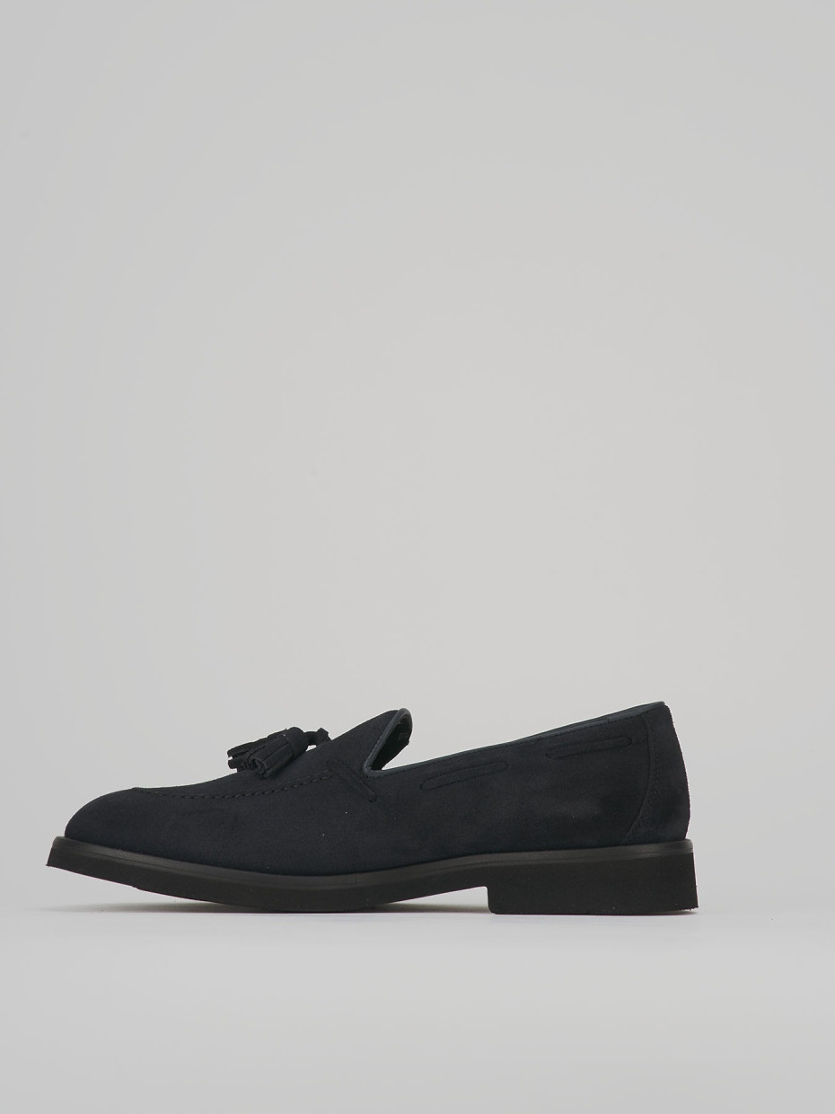 Loafers blu suede