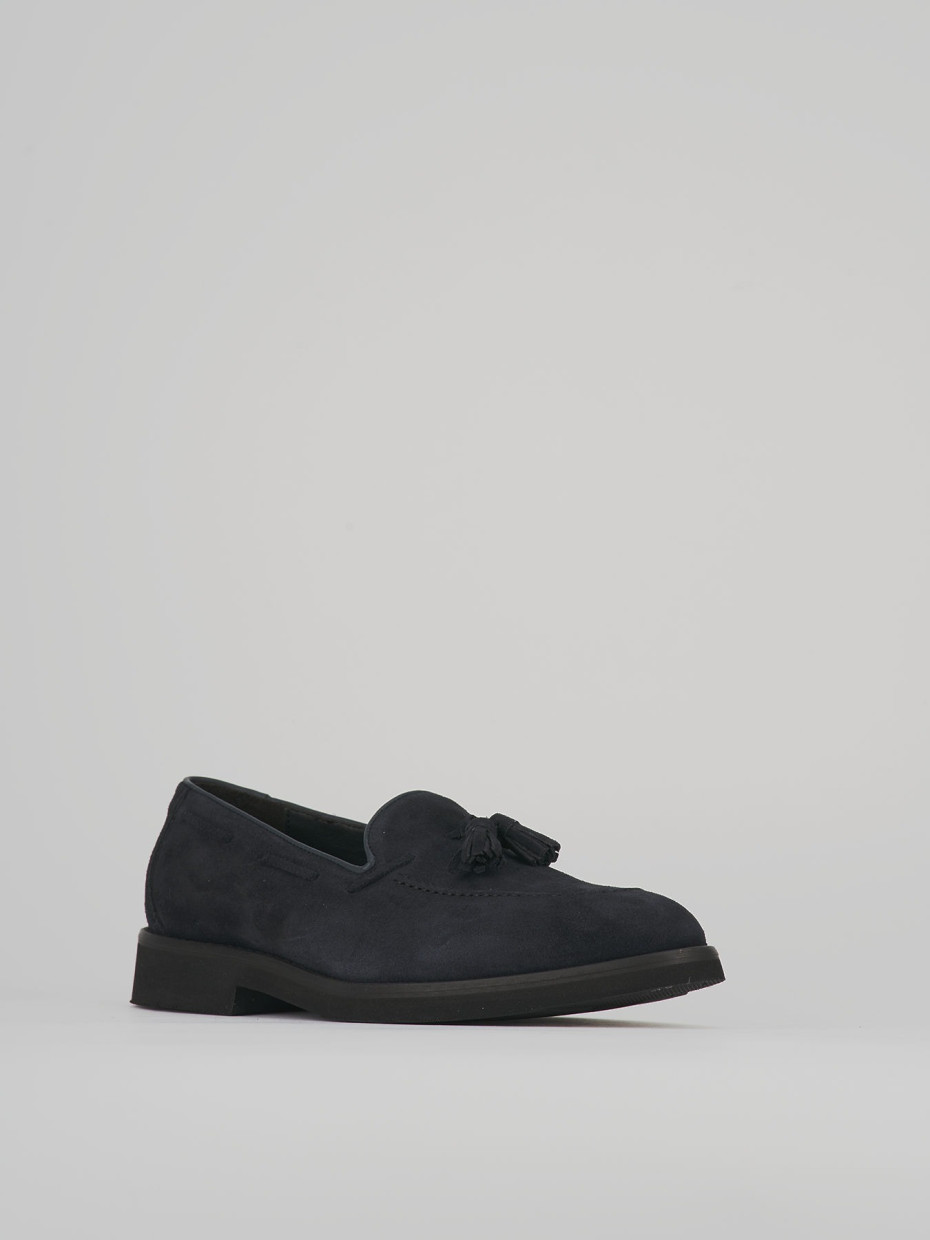 Loafers blu suede