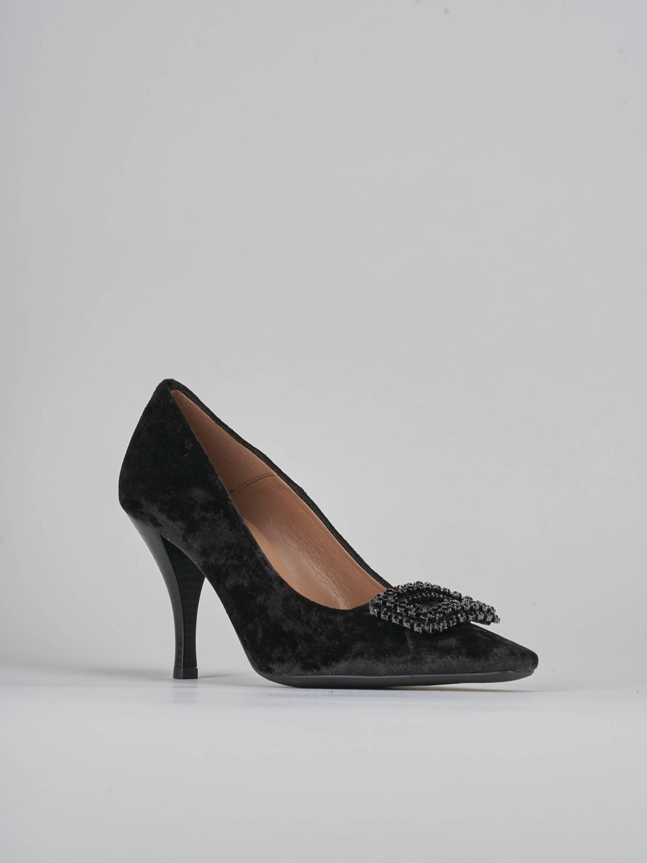 Decollete clearance velluto nero