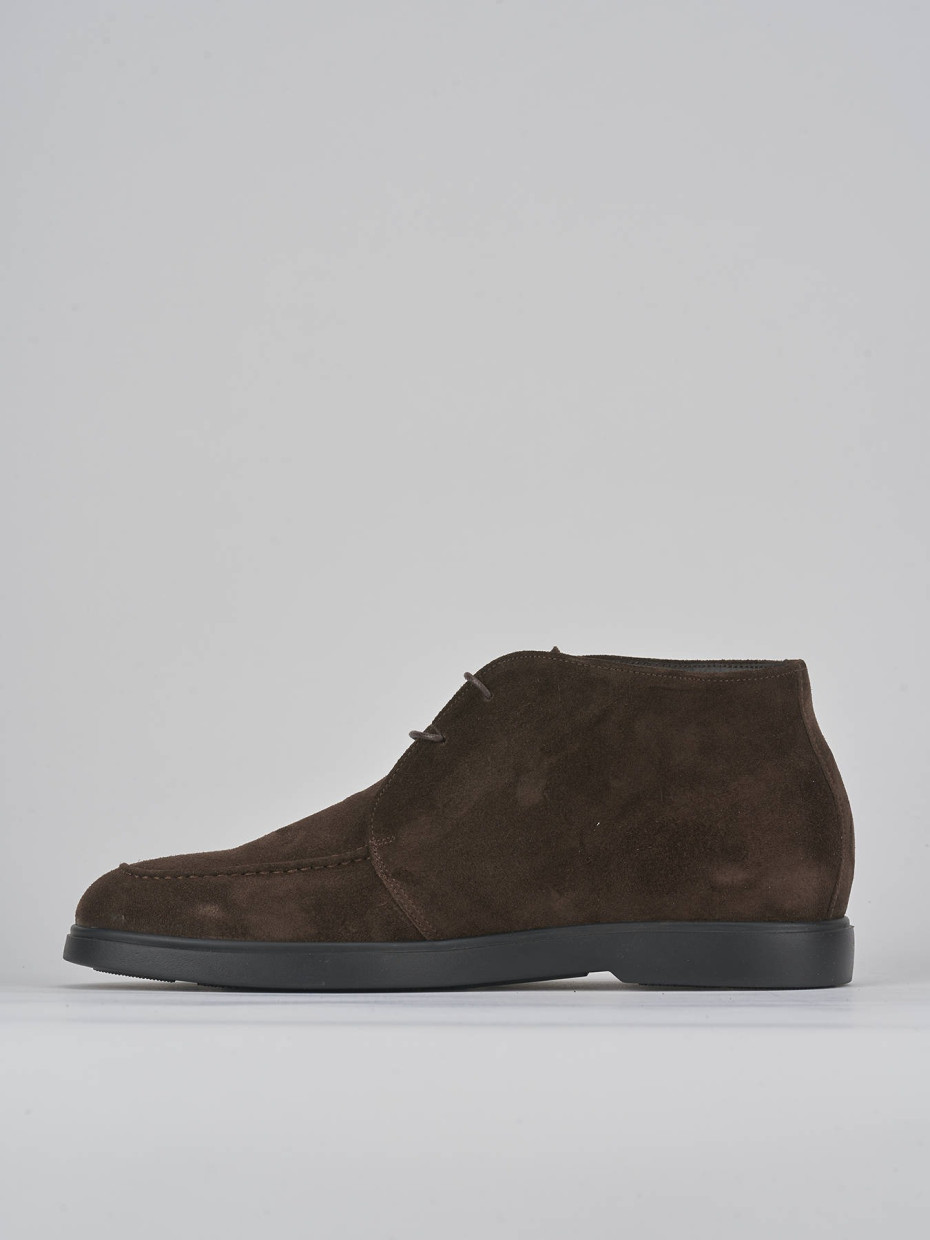 Ankle boots dark brown suede