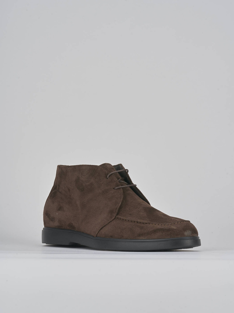 Ankle boots dark brown suede