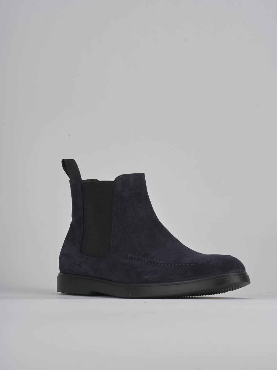 Ankle boots blu suede