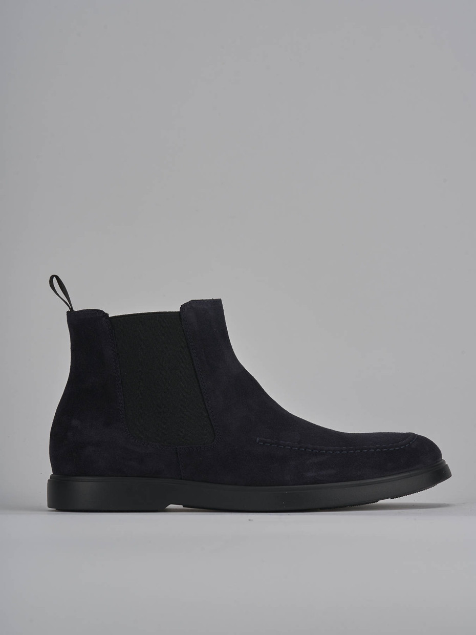 Ankle boots blu suede