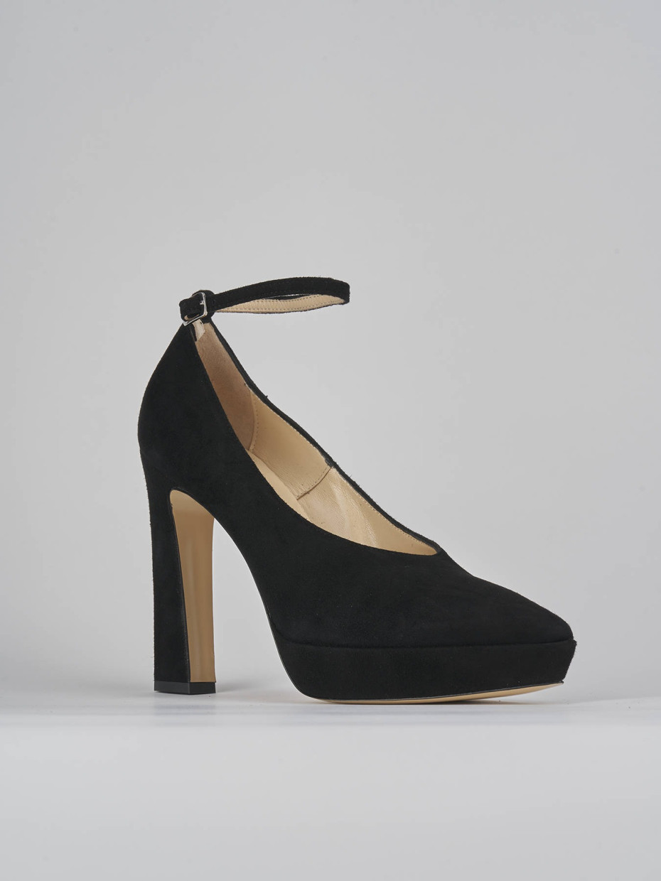 Pumps heel 11 cm black suede