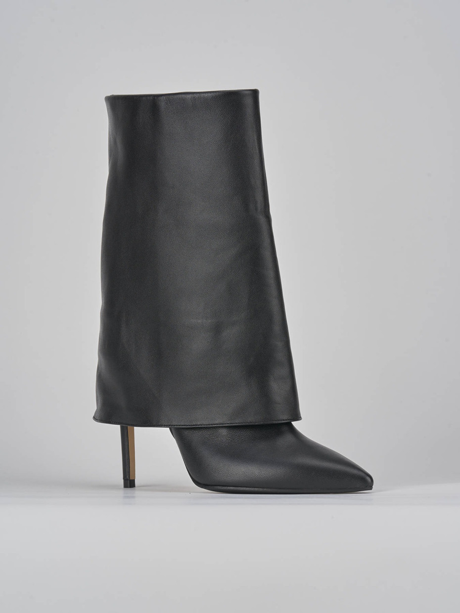 Stivali tacco 11cm pelle nero