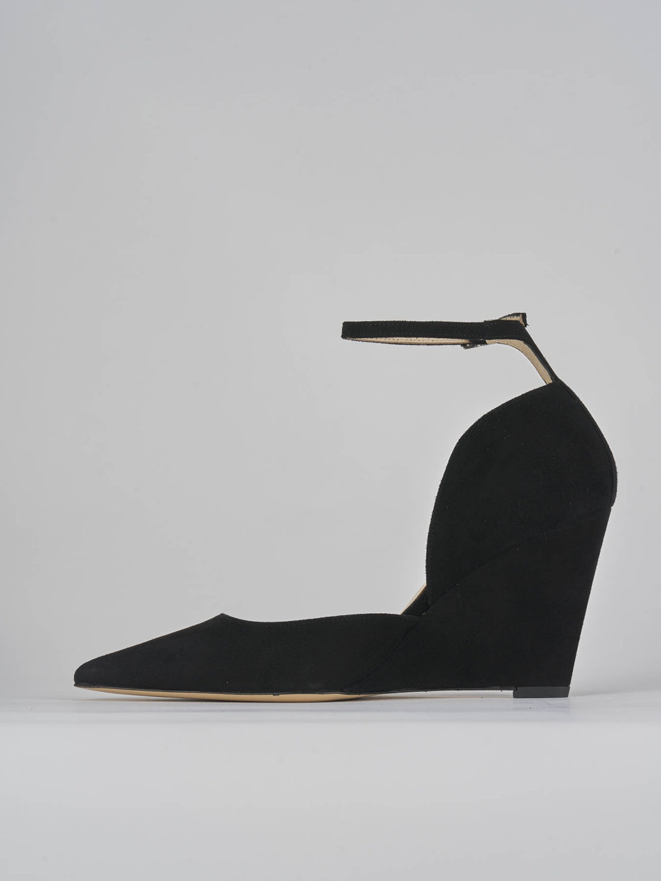 Pumps heel 8 cm black suede