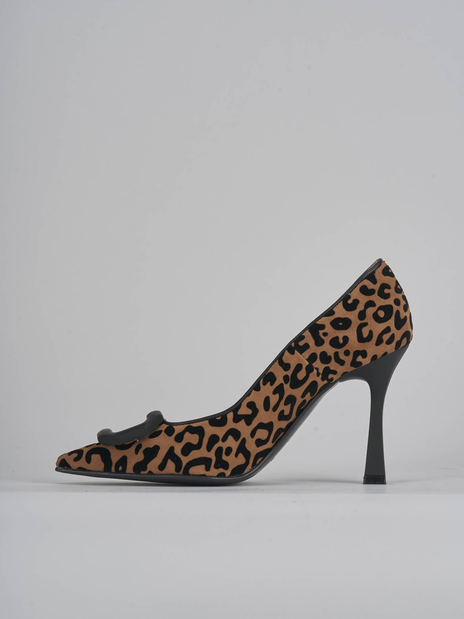 Pumps heel 9 cm multicolor suede