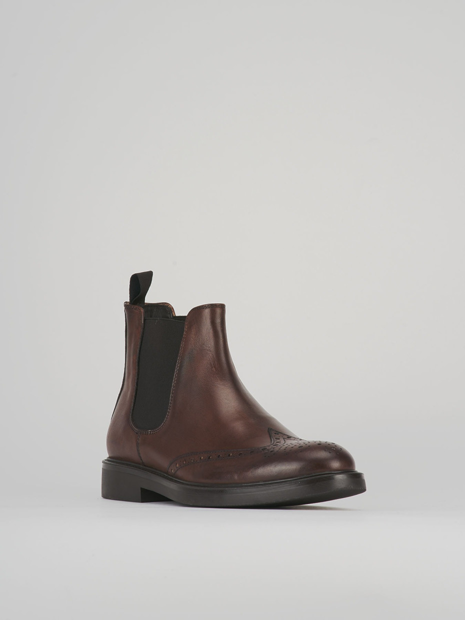 Ankle boots brown leather