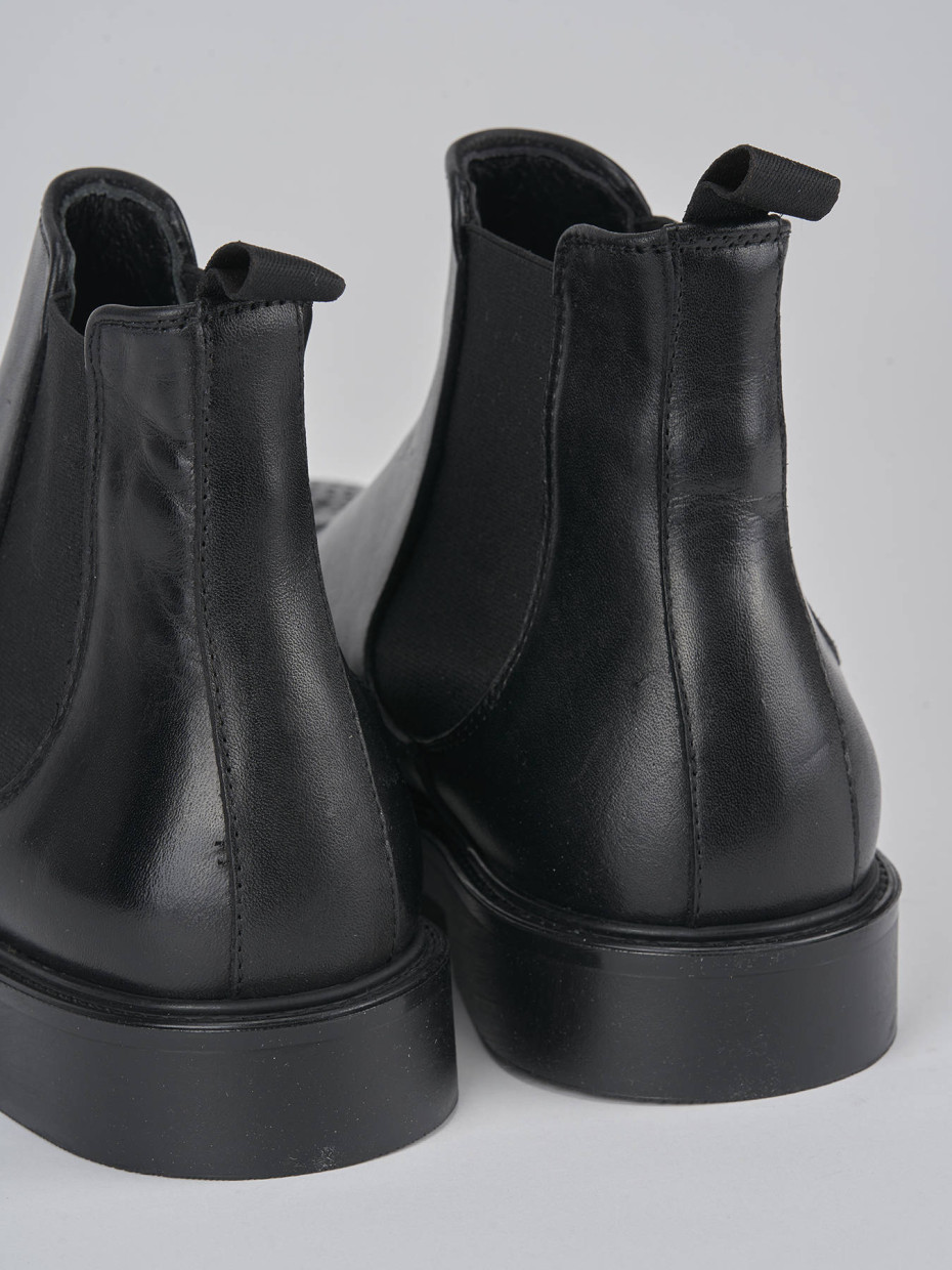 Ankle boots black leather