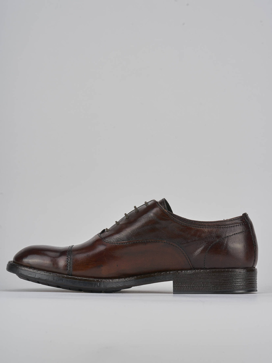 Lace-up shoes brown leather