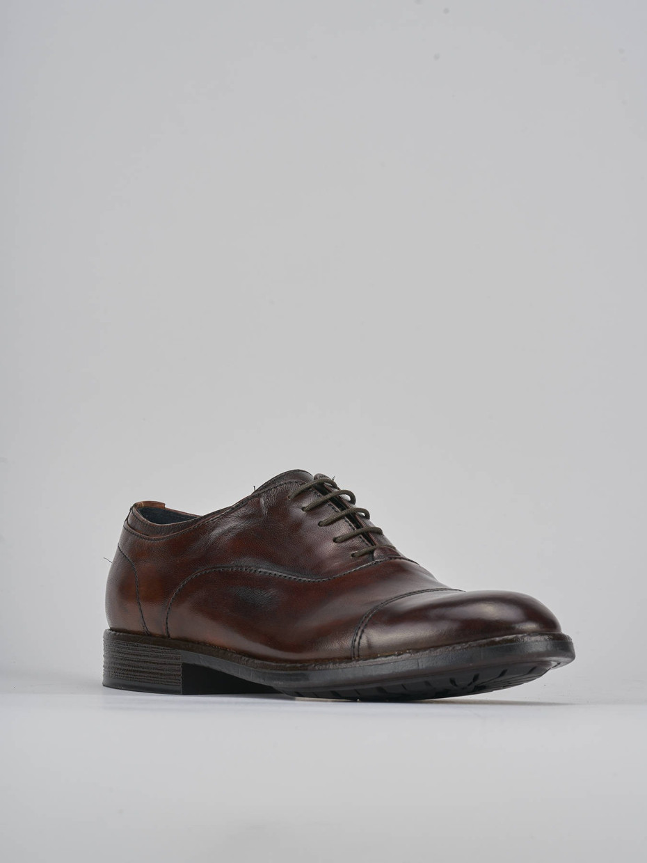 Lace-up shoes brown leather