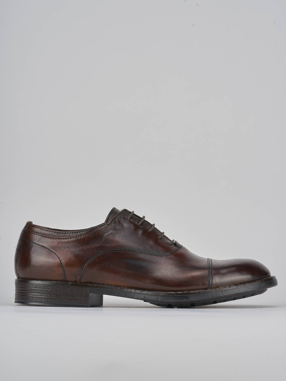 Lace-up shoes brown leather