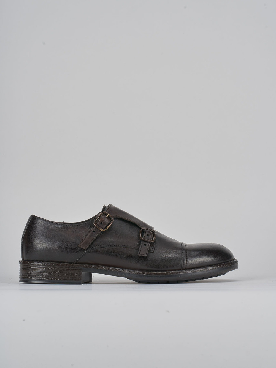 Lace-up shoes dark brown leather