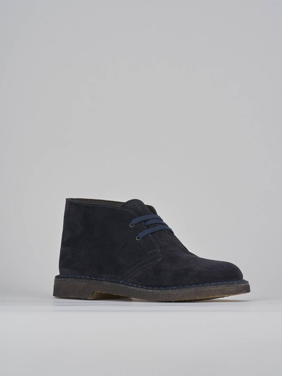 Combat boots blu suede