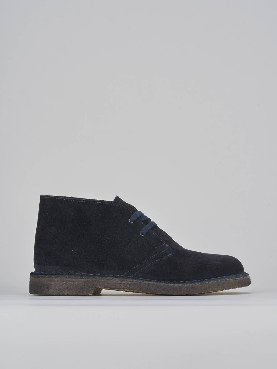 Combat boots blu suede