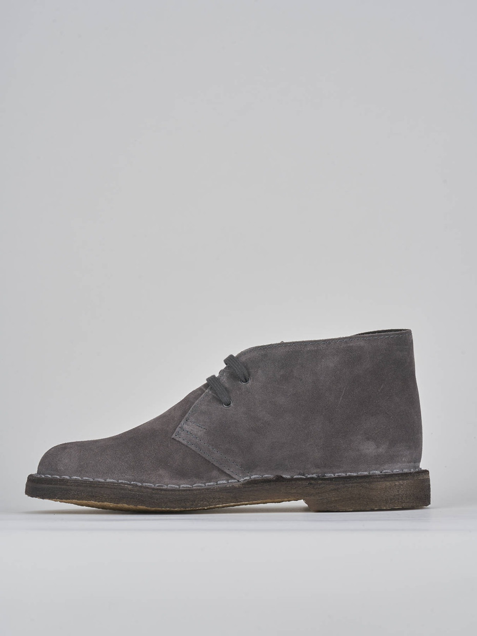 Combat boots grey suede