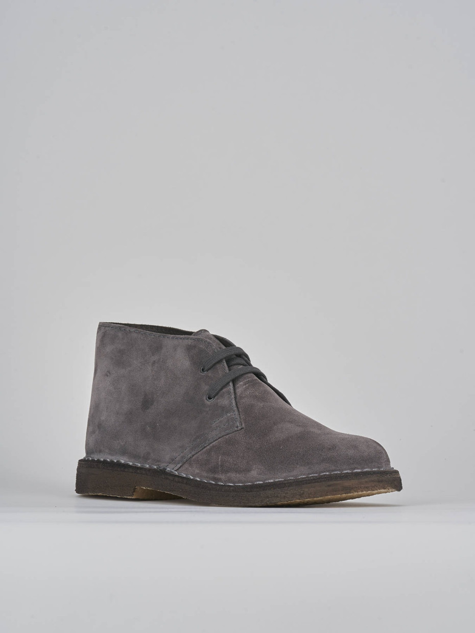 Combat boots grey suede