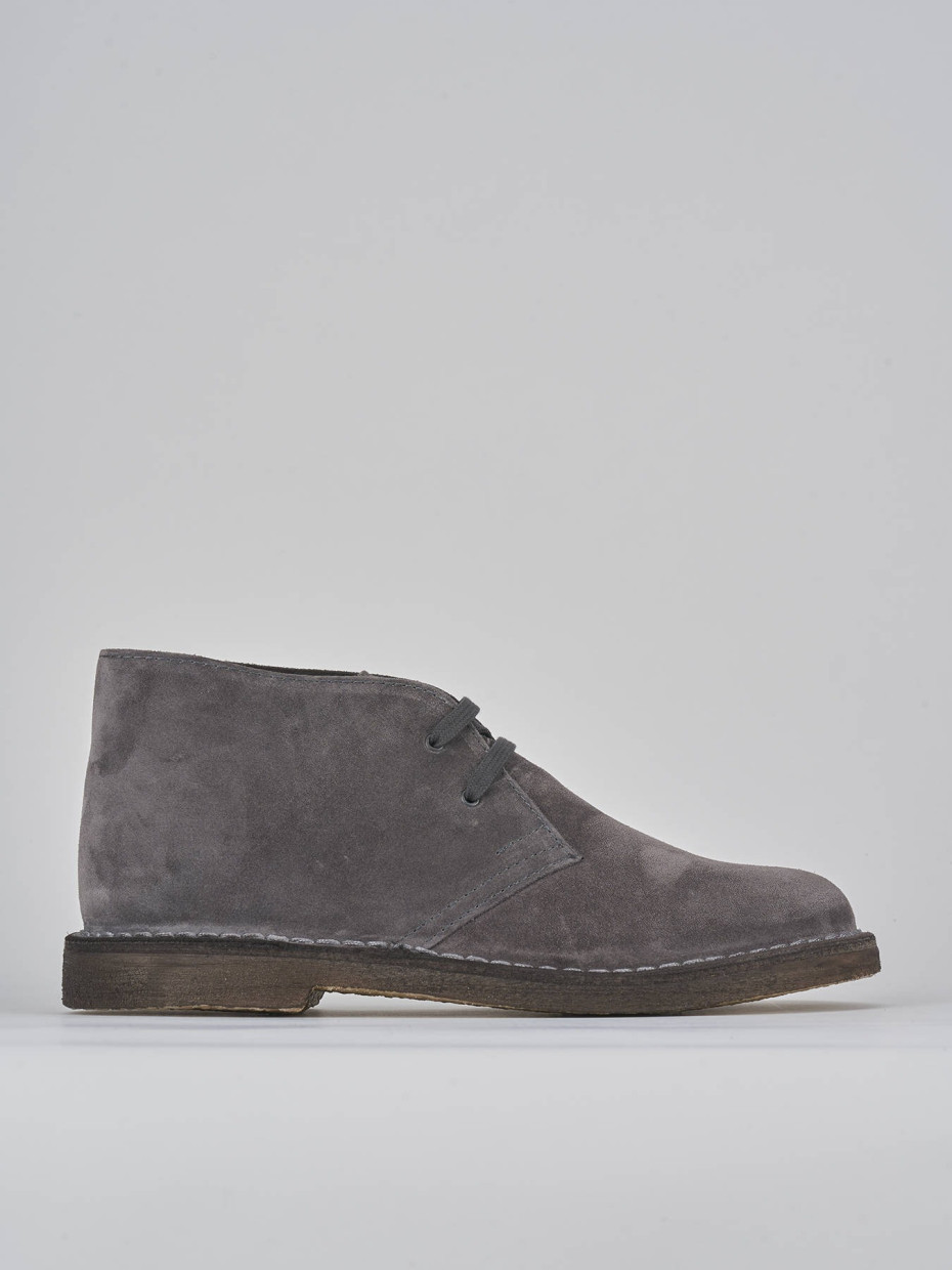 Combat boots grey suede