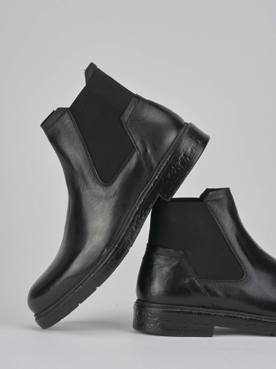 Ankle boots black leather