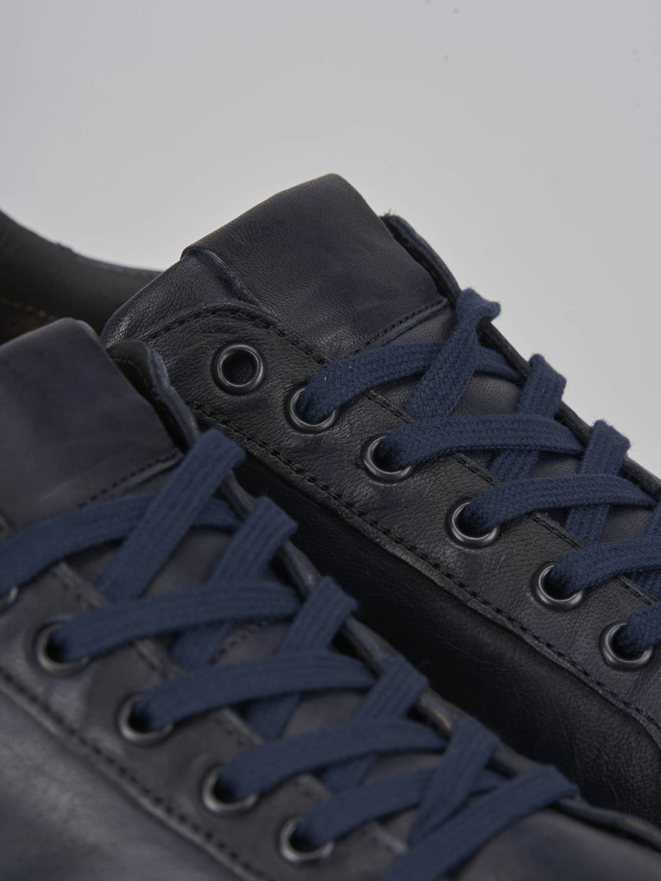 Sneakers pelle blu