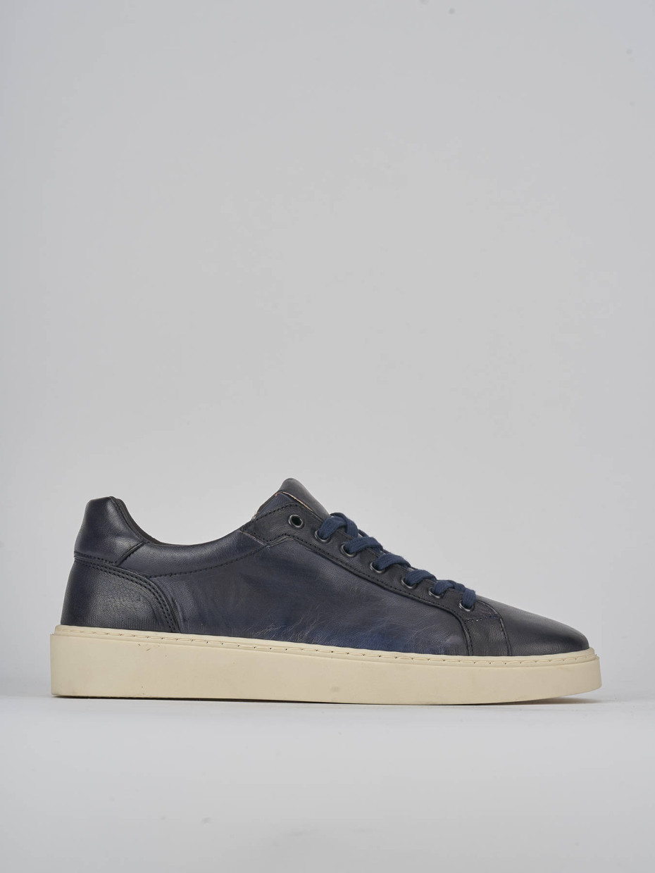 Sneakers pelle blu