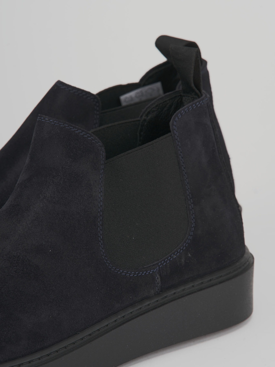 Ankle boots blu suede