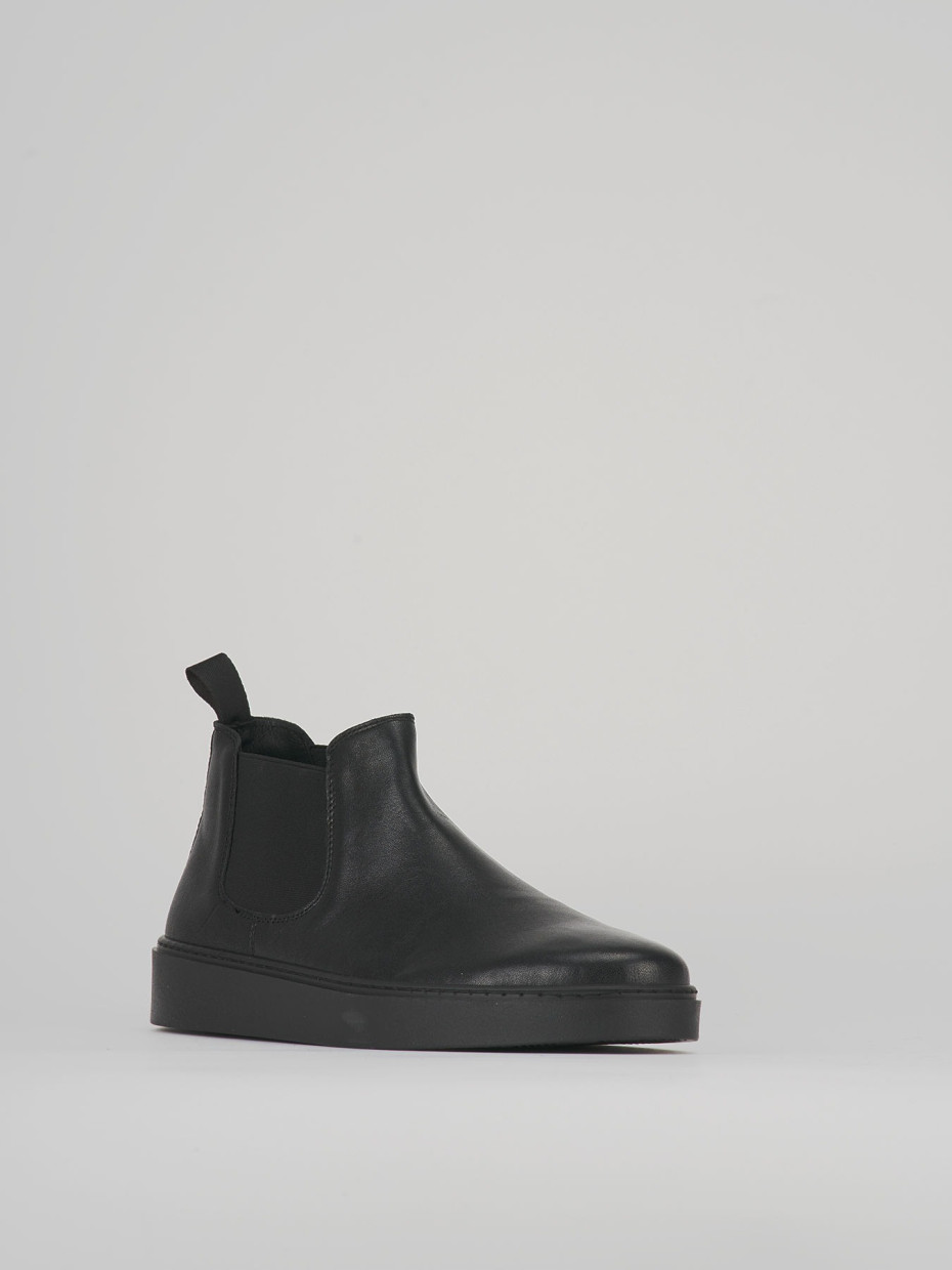 Ankle boots black leather