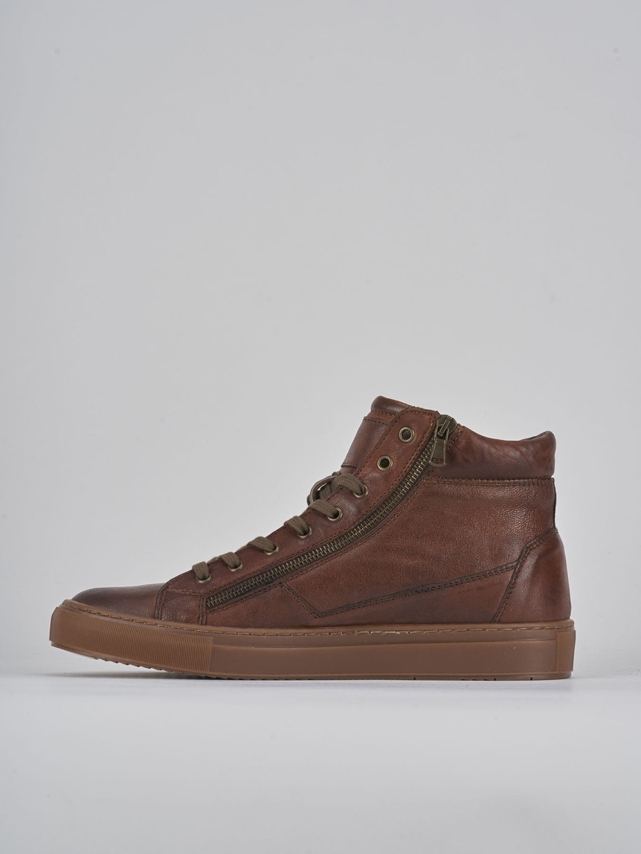 Sneakers pelle marrone