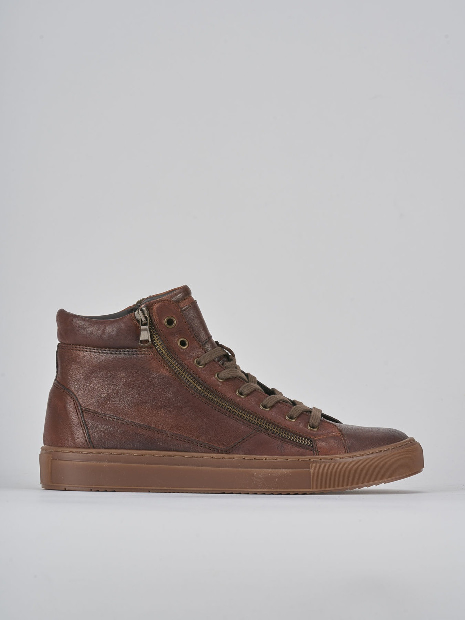 Sneakers pelle marrone