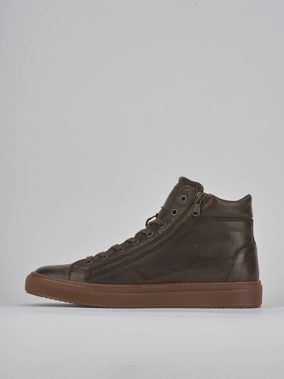 Sneakers dark brown leather