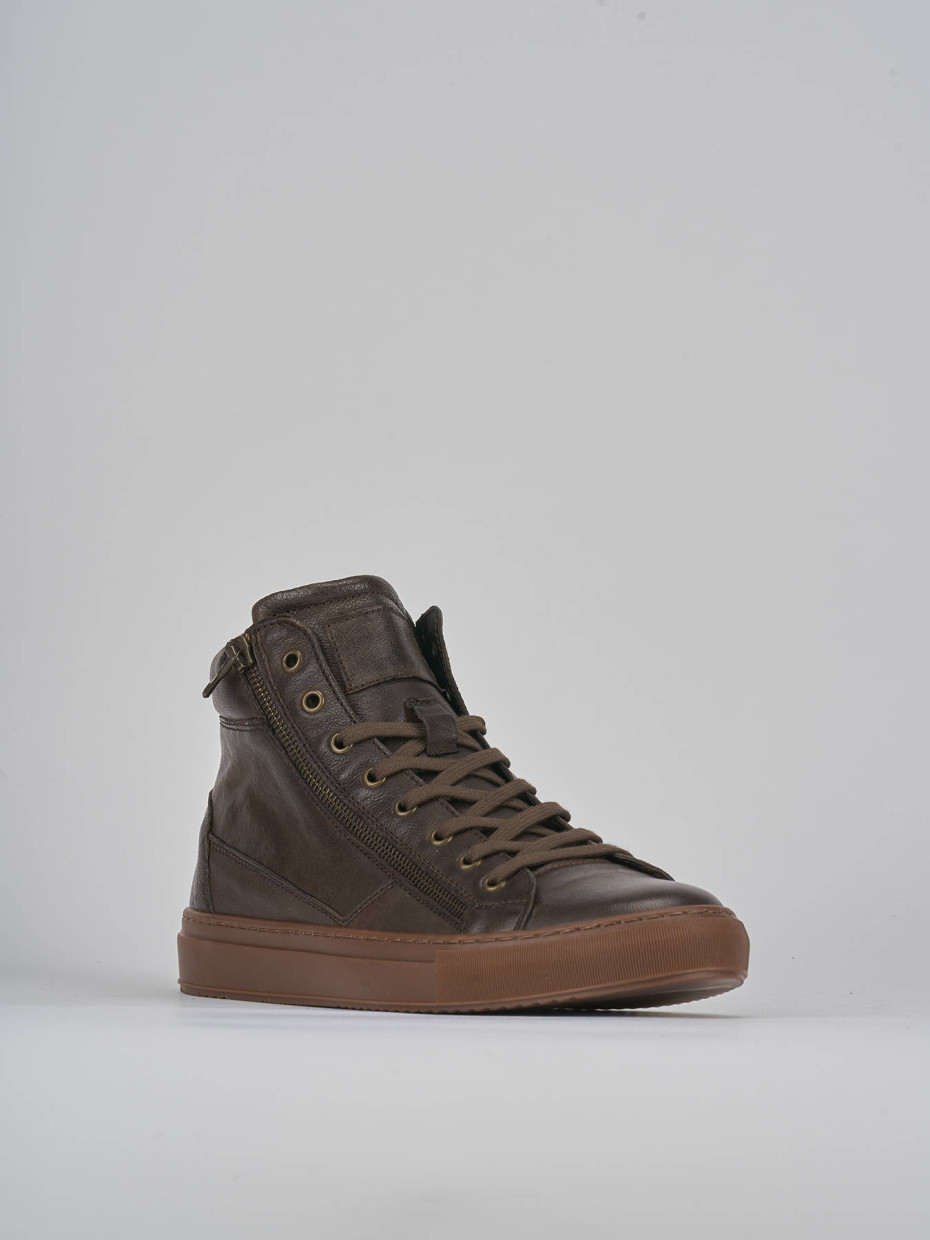 Sneakers dark brown leather