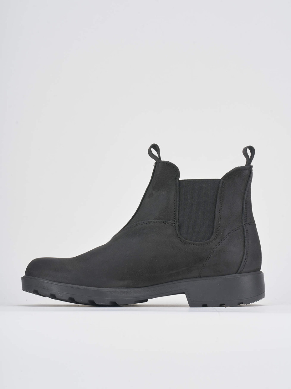 Ankle boots black nabuk